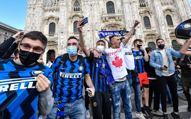 Inter, i festeggiamenti in Piazza Duomo 6