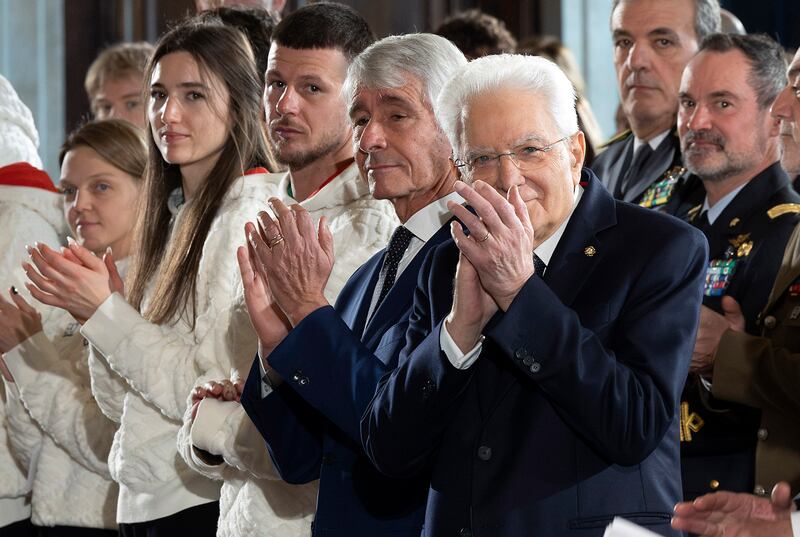 Qurinale, Mattarella con gli atleti in partenza per i Giochi Olimpici 9