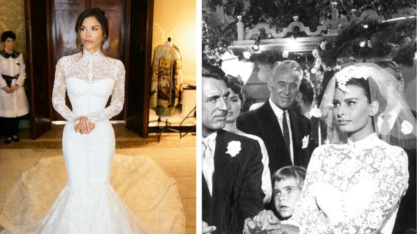 Matrimonio Bezos, Lauren Sánchez e l'omaggio all'Italia con l'abito da sposa ispirato a Sophia Loren