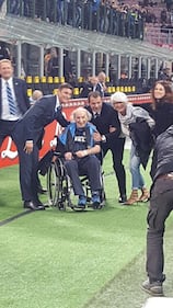 Tifo d'eccezione per l'Inter: allo stadio c'è Bruno Arena 2