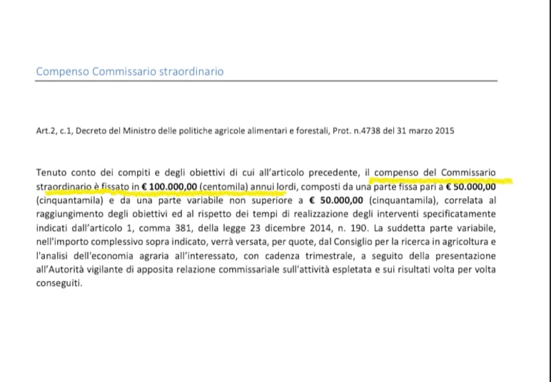 stipendio commissari