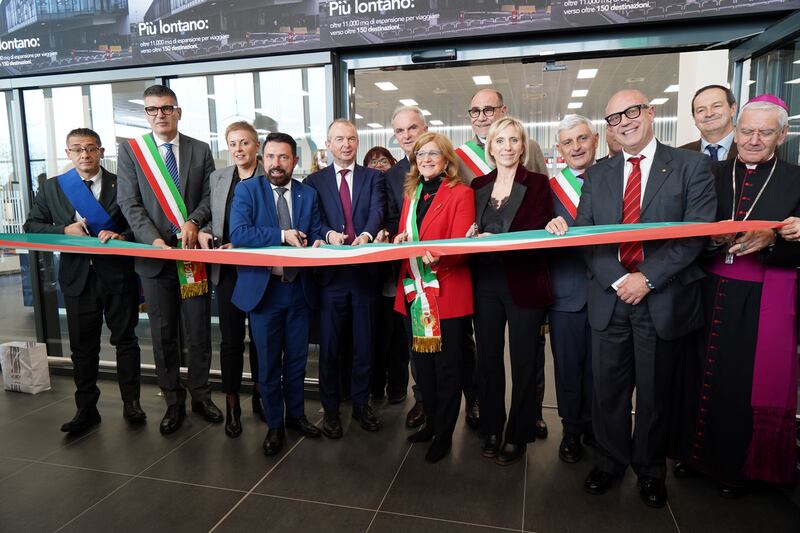 Inaugurazione terminal partenze aeroporto di Bergamo