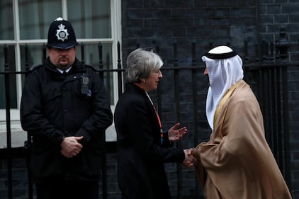 Il principe di Abu Dhabi a Downing Street 6