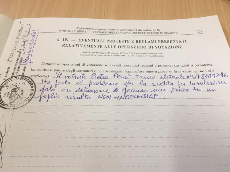 Piero Pelù protesta al seggio: "La matita era cancellabile" 1
