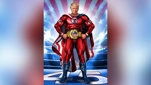 Donald Trump "supereroe"
