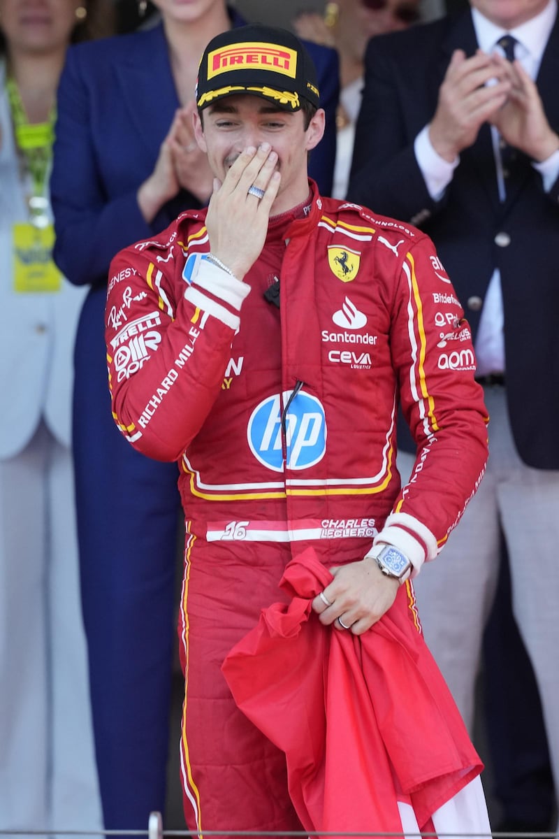 Leclerc trionfa per la prima volta in carriera nel Gp di Monaco: le immagini più belle della vittoria 10