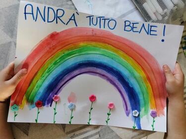 "Andrà tutto bene", il messaggio di speranza dei bimbi italiani 11
