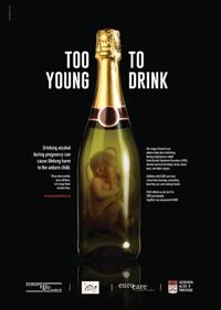 La campagna choc contro l'uso d'alcol in gravidanza  2