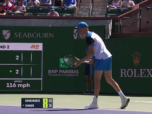 Indian Wells, Sinner travolge Kokkinakis e vola al terzo turno
