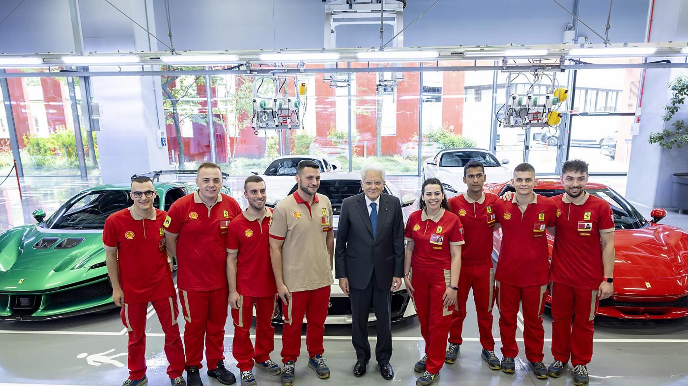 Mattarella a casa Ferrari. Varata la nuova fabbrica