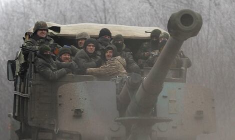 Militari schierati a Debaltseve 9