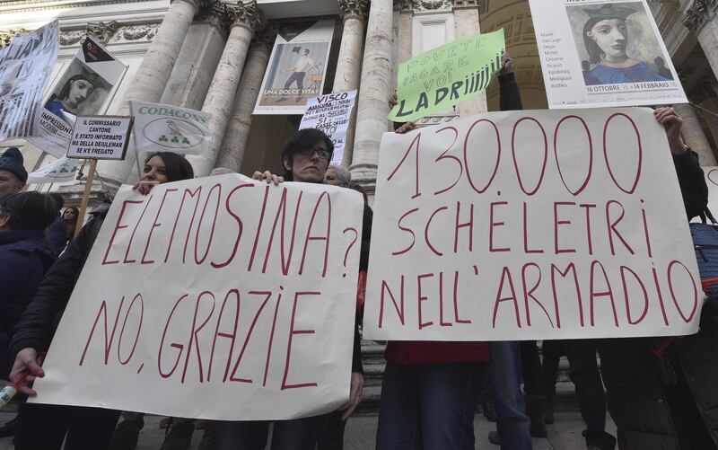 Protesta davanti a Bankitalia 7