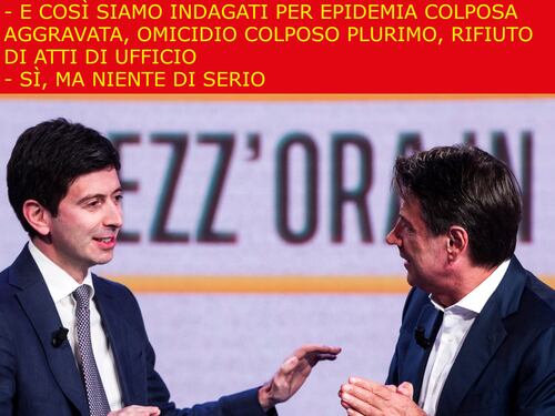La satira del giorno. Conte e Speranza indagati