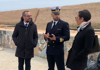 Sara Kelany e Francesco Filini in missione a Lampedusa 3