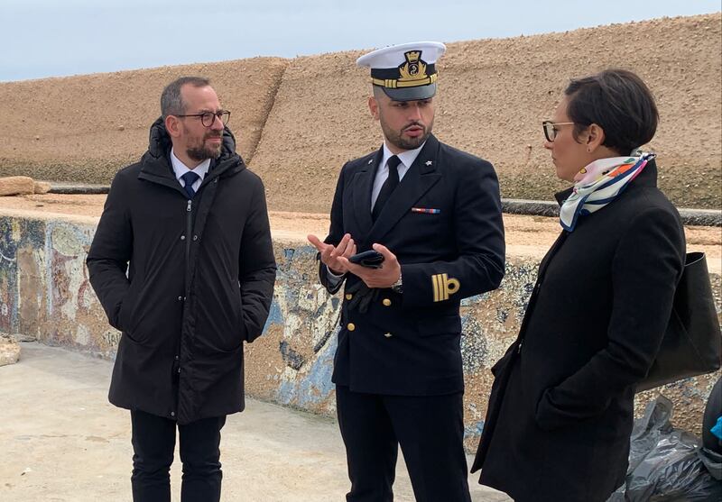 Sara Kelany e Francesco Filini in missione a Lampedusa 3