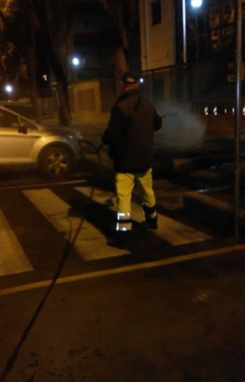 Foggia, le immagini della sanificazione delle strade 3