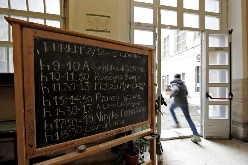 Michela Murgia al liceo Virgilio occupato 1