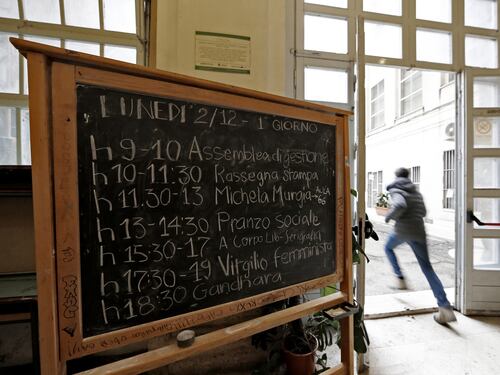 Michela Murgia al liceo Virgilio occupato