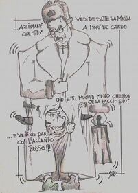 La vignetta del giorno - "Zingarè vedi di fare l'accento russo" 1
