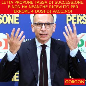 Ecco la satira del giorno. Il vizietto di Letta 1