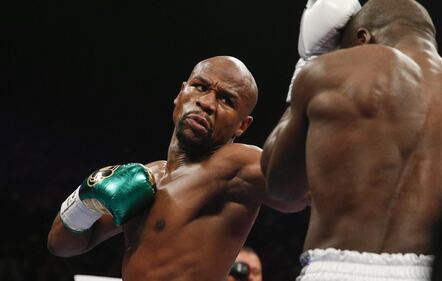 Il match tra Floyd Mayweather e Andre Berto 10