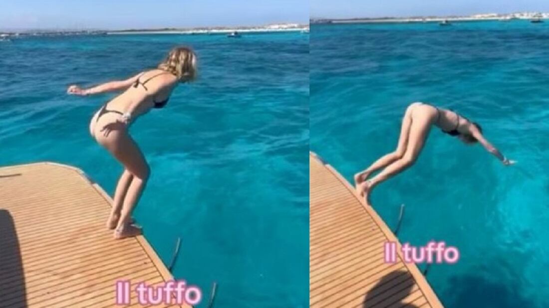 "Photoshop..". La foto del tuffo della Ferragni non convince i fan