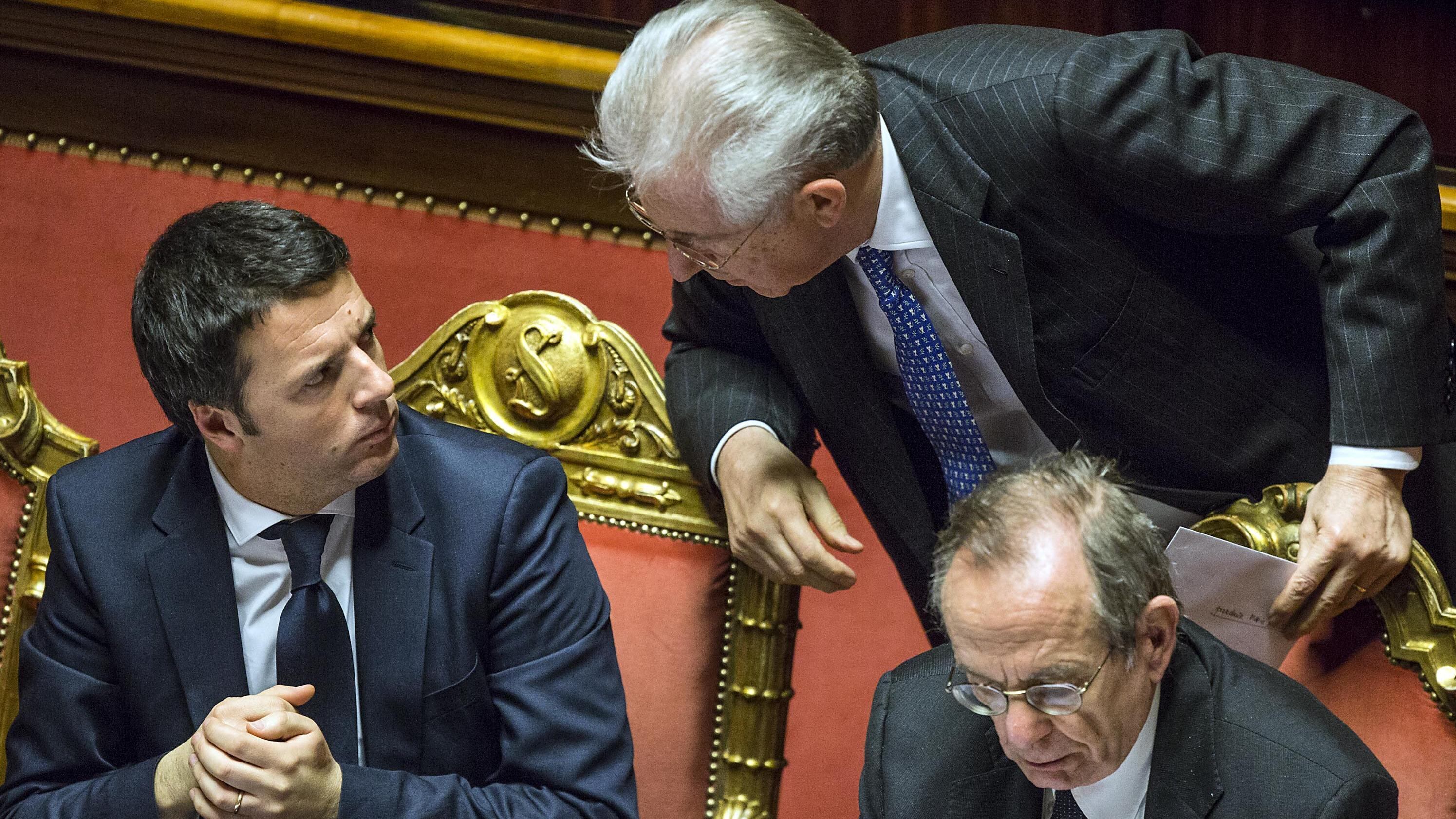 Monti, Letta e Renzi. Se c'erano, dormivano