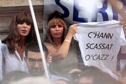 I vertici Pdl alla manifestazione in sostegno del Cav 4