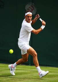 Federer a Wimbledon con lo sky-line di Londra sulle scarpe 13