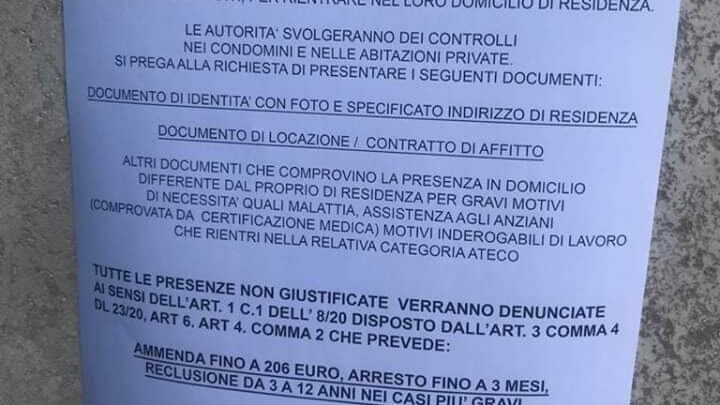 Avvisi-truffa a Napoli: “I non residenti lascino le abitazioni. Svolgeremo dei controlli”
