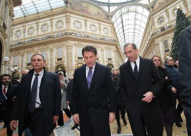 Premier Giuseppe Conte a Milano. Passeggiata col sindaco Beppe Sala 7
