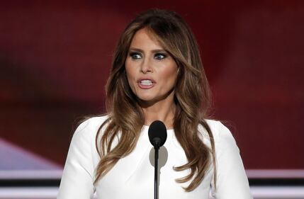 Melania, l'aspirante first lady in abito bianco alla convention 17