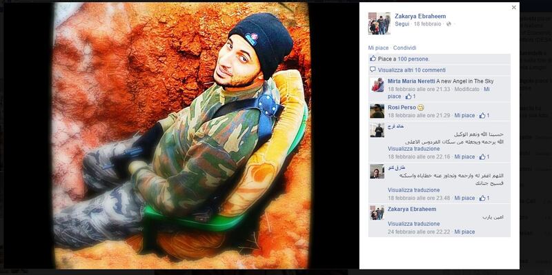 I guerriglieri sul profilo degli amici di Greta Ramelli 3