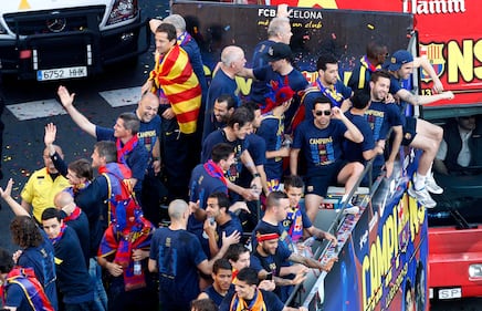 Ecco i festeggiamenti dei grandi club europei di calcio 16