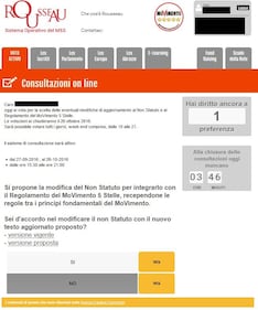Il M5S vota per la modifica del regolamento 2