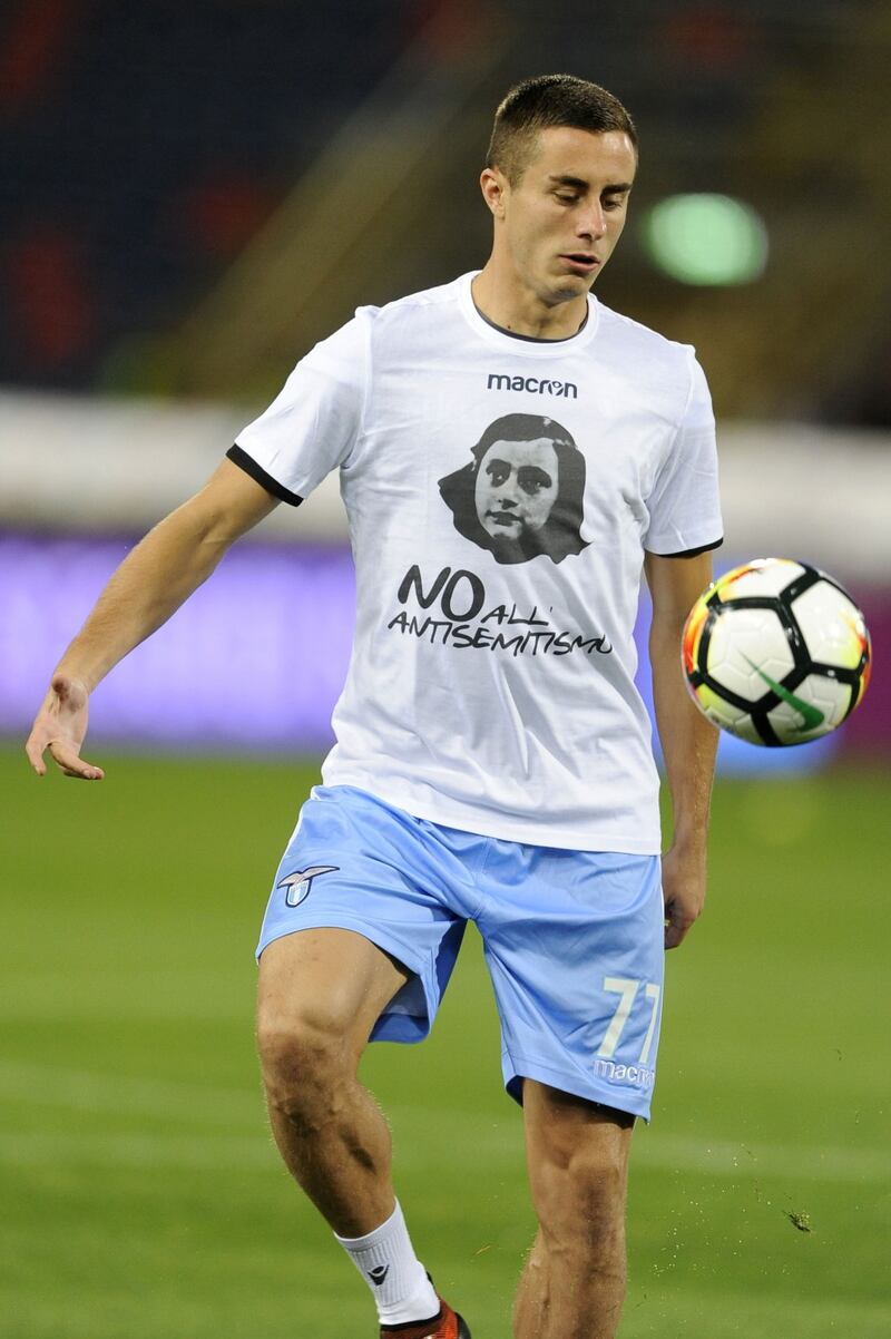 Lazio a Bologna con la maglia di Anna Frank 11