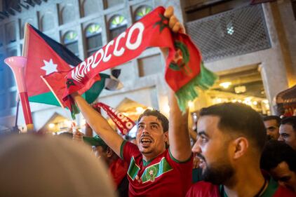 Esplode la gioia dei tifosi del Marocco 3