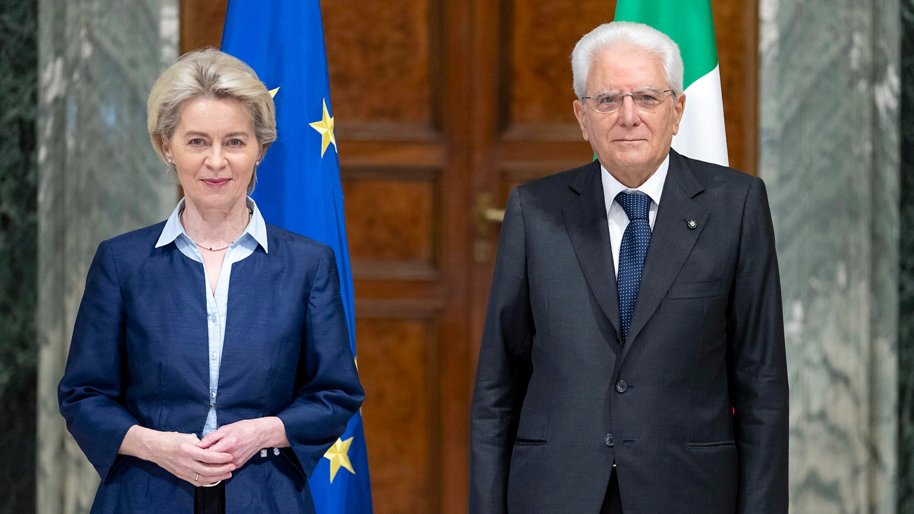 Von der Leyen: piano Marshall per Kiev. E Mattarella spinge l'Ucraina in Europa