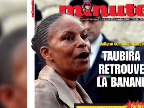 La rivista francese come Calderoli: "Ministra scimmia"