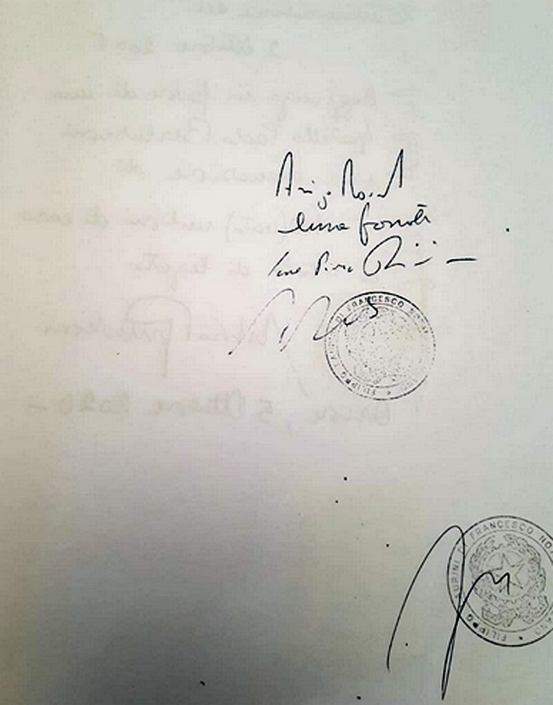 Testamento Berlusconi, gli scritti olografi del Cavaliere 3