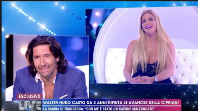 Walter Nudo è gay? Francesca Cipriani: "È fidanzato con un ragazzo"