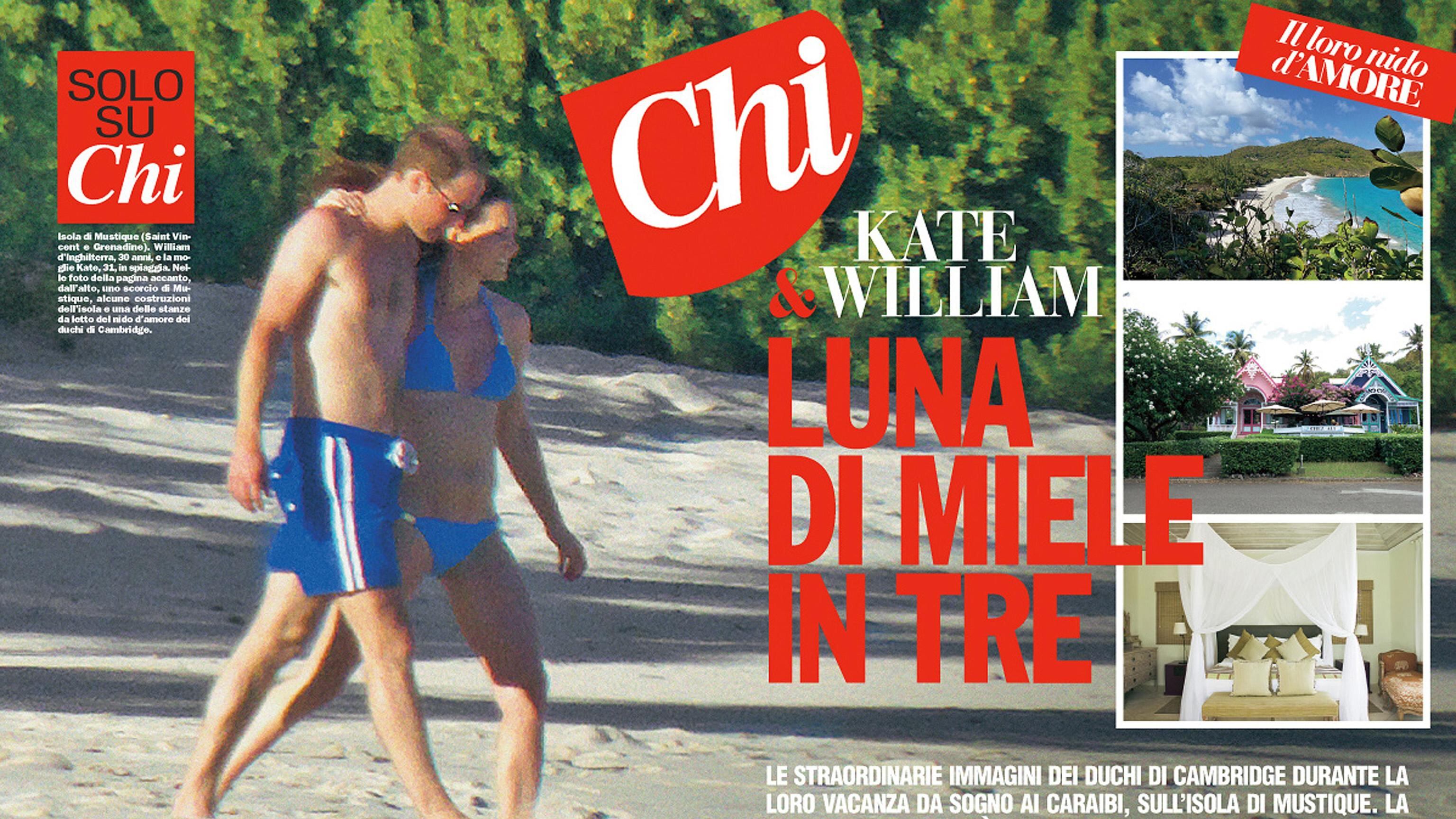 Foto di Kate in bikini. E il Regno Unito censura "Chi"