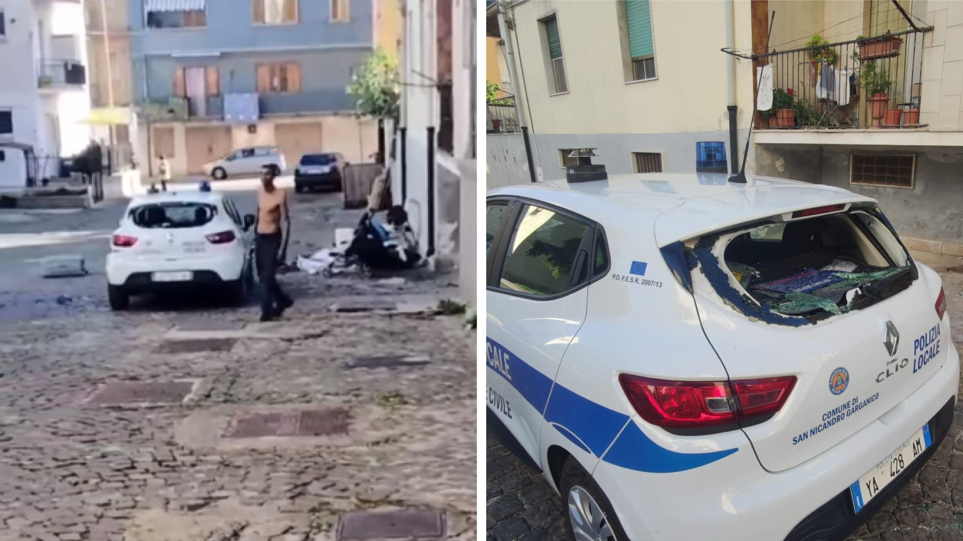 Fermato per un controllo, marocchino perde la testa a Foggia: violenze e distruzione con la catena
