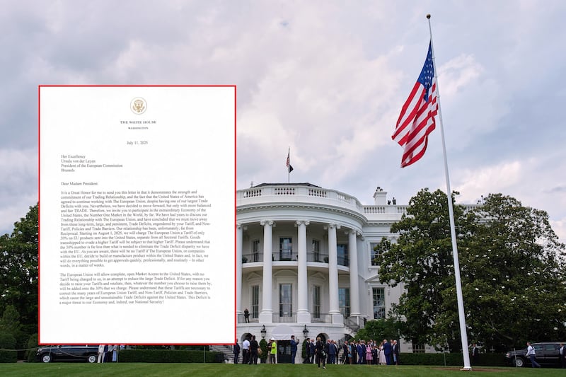 La lettera di Trump all'Ue: "Dazi al 30%" 1