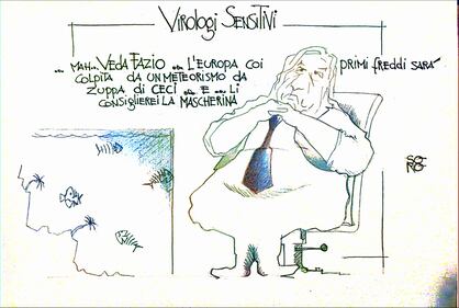 La vignetta del giorno: Burioni il Sensitivo 1