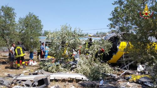 Lo scontro tra due treni in Puglia 10
