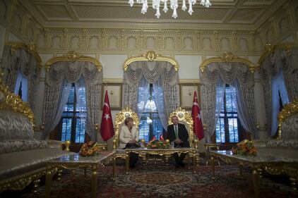 Il trono di Angela Merkel in Turchia 2