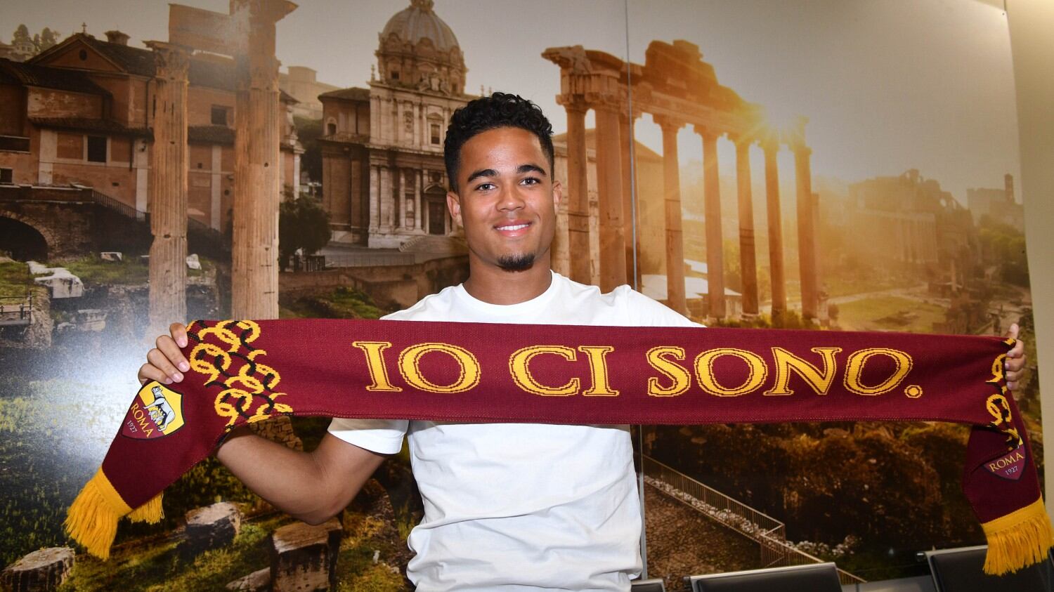 Roma, è arrivato Justin Kluivert