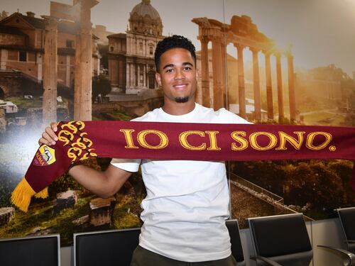 Roma, è arrivato Justin Kluivert