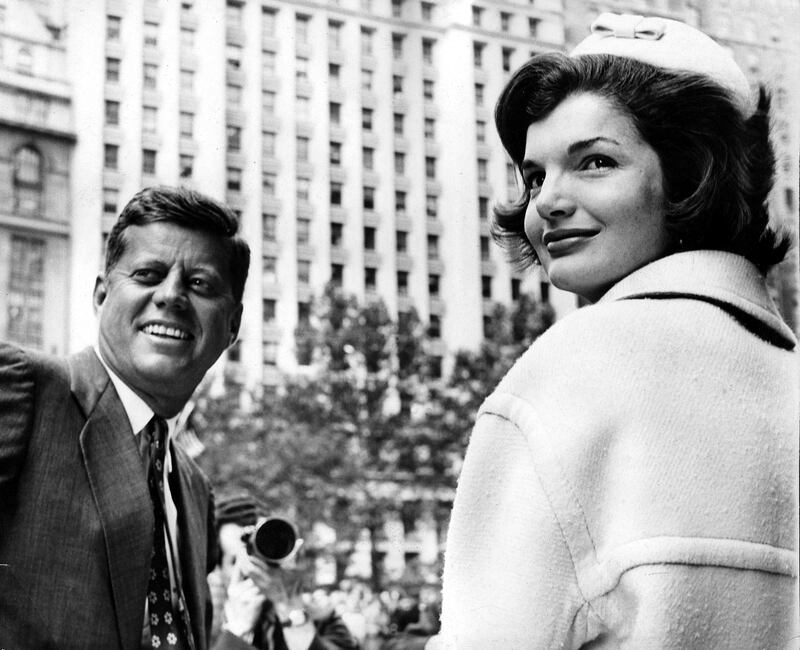 John F. Kennedy e la moglie Jackie Kennedy
